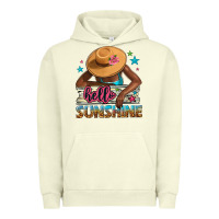 Pigment Pistachio Hello sunshine Urban Hoodie - NancyCooperArtShop