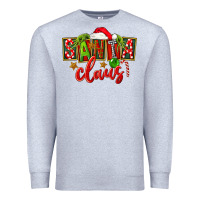 Heather Grey Christmas santa claus Premium Sweatshirt - FaDigitalArtStudio