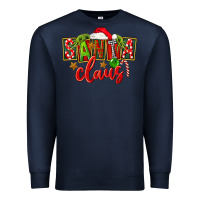 Navy Christmas santa claus Premium Sweatshirt - FaDigitalArtStudio