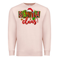 Pale Pink Christmas santa claus Premium Sweatshirt - FaDigitalArtStudio