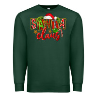 Sports Green Christmas santa claus Premium Sweatshirt - FaDigitalArtStudio