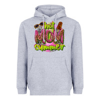 Heather Grey hot mom summer Heavyweight Hoodie - texasbilliewilder