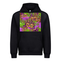 Black mardi gras carnival masks and fleur de lis Urban Hoodie - Jasminsmagicworld