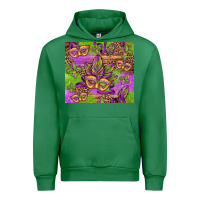 Emerald mardi gras carnival masks and fleur de lis Urban Hoodie - Jasminsmagicworld
