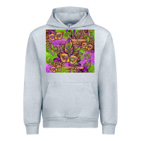 Heather Grey mardi gras carnival masks and fleur de lis Urban Hoodie - Jasminsmagicworld