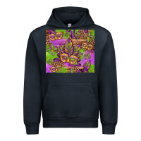 Navy mardi gras carnival masks and fleur de lis Urban Hoodie - Jasminsmagicworld