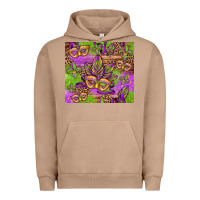 Pigment Burro mardi gras carnival masks and fleur de lis Urban Hoodie - Jasminsmagicworld