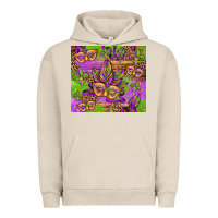 Pigment French Oak mardi gras carnival masks and fleur de lis Urban Hoodie - Jasminsmagicworld