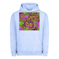 Pigment Grape Ice mardi gras carnival masks and fleur de lis Urban Hoodie - Jasminsmagicworld