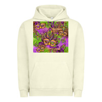 Pigment Pistachio mardi gras carnival masks and fleur de lis Urban Hoodie - Jasminsmagicworld