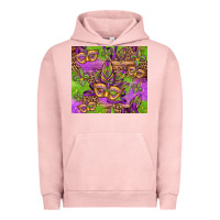 Pigment Salmon mardi gras carnival masks and fleur de lis Urban Hoodie - Jasminsmagicworld