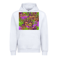 White mardi gras carnival masks and fleur de lis Urban Hoodie - Jasminsmagicworld