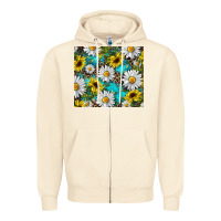 Sandshell western daisy and sunflower Zipper Hoodie - RanaPortraitStore