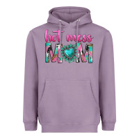 Lavender hot mess mom Heavyweight Hoodie - texasbilliewilder