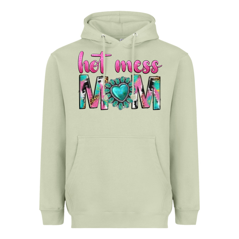 Hot Mess Mom Heavyweight Hoodie by texasbilliewilder | Teevron
