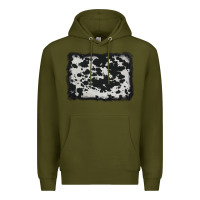 Army Green cowhide background Premium Hoodie - AdoDesignShop