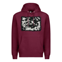 Burgundy cowhide background Premium Hoodie - AdoDesignShop