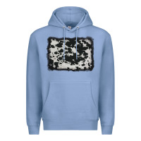Colony Blue cowhide background Premium Hoodie - AdoDesignShop