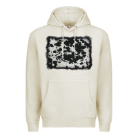 Oatmeal Heather cowhide background Premium Hoodie - AdoDesignShop