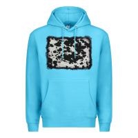 Ocean Blue cowhide background Premium Hoodie - AdoDesignShop