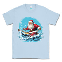 Dusty Blue happy santa Classic Tee - Unal Design