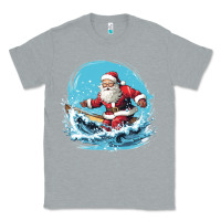 Heather Grey happy santa Classic Tee - Unal Design