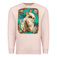 Pale Pink Western Rabbit Premium Sweatshirt - Neo Western