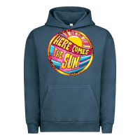 Pigment Midnight Navy Here comes the sun Urban Hoodie - NancyCooperArtShop