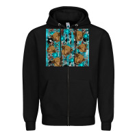 Black western aztec highland cow Zipper Hoodie - RanaPortraitStore