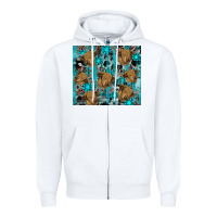 White western aztec highland cow Zipper Hoodie - RanaPortraitStore