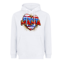 White American mama heart Heavyweight Hoodie - Zillion Design Studio