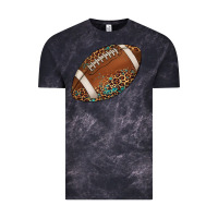 Cloud Black western football leopard turquoise pattern Vintage Tee - Artiststas