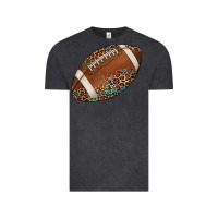 Vintage Black western football leopard turquoise pattern Vintage Tee - Artiststas