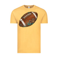 Vintage Mustard western football leopard turquoise pattern Vintage Tee - Artiststas