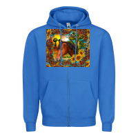 True Royal western horse and sunflower Zipper Hoodie - RanaPortraitStore