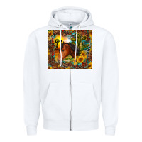 White western horse and sunflower Zipper Hoodie - RanaPortraitStore