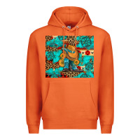 Carrot cowboy boots with turquoise and aztec Premium Hoodie - Artiststas