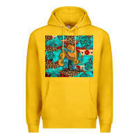 Lemon cowboy boots with turquoise and aztec Premium Hoodie - Artiststas
