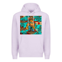 Lilac cowboy boots with turquoise and aztec Premium Hoodie - Artiststas