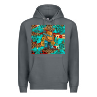 Rock cowboy boots with turquoise and aztec Premium Hoodie - Artiststas