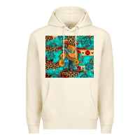 Sandshell cowboy boots with turquoise and aztec Premium Hoodie - Artiststas
