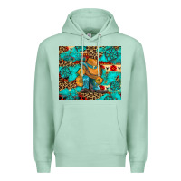 Seafoam cowboy boots with turquoise and aztec Premium Hoodie - Artiststas