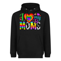 Black i love my moms Heavyweight Hoodie - texasbilliewilder