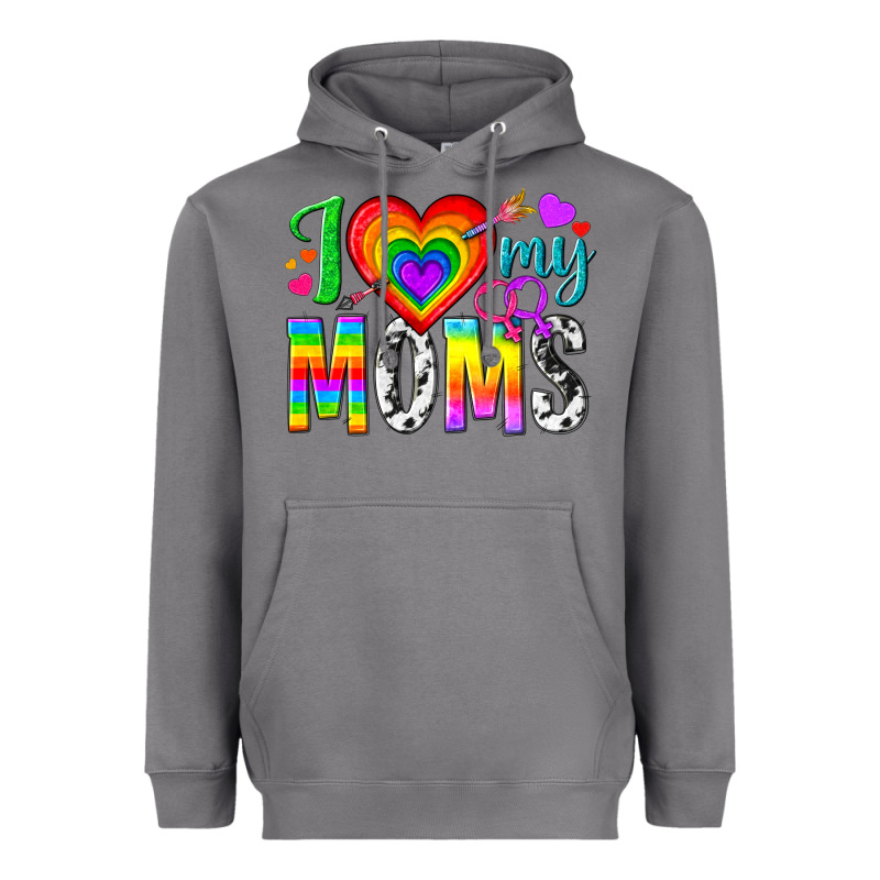 I Love My Moms Heavyweight Hoodie by texasbilliewilder | Teevron