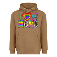 Toasted Coconut i love my moms Heavyweight Hoodie - texasbilliewilder