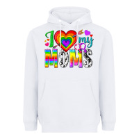 White i love my moms Heavyweight Hoodie - texasbilliewilder