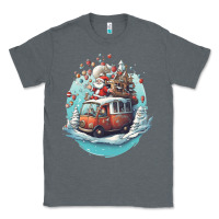 Charcoal Heather happy santa Classic Tee - Unal Design