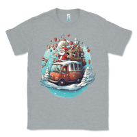 Heather Grey happy santa Classic Tee - Unal Design
