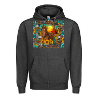 Charcoal Heather western horse and desert tumbler Zipper Hoodie - RanaPortraitStore