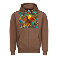 Chestnut western horse and desert tumbler Zipper Hoodie - RanaPortraitStore